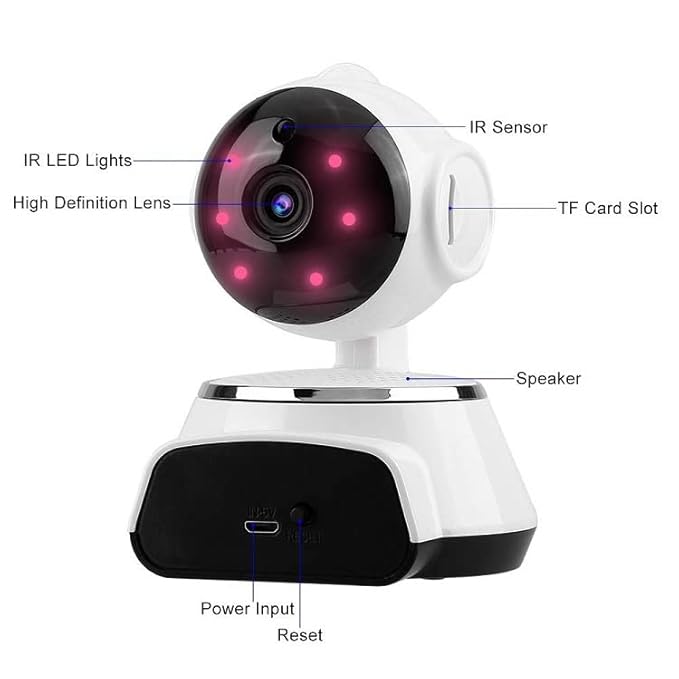 Mini WiFi Wireless HD 720P Security Camera | Night Vision, P2P, IR Surveillance, Supports 64GB SD Card