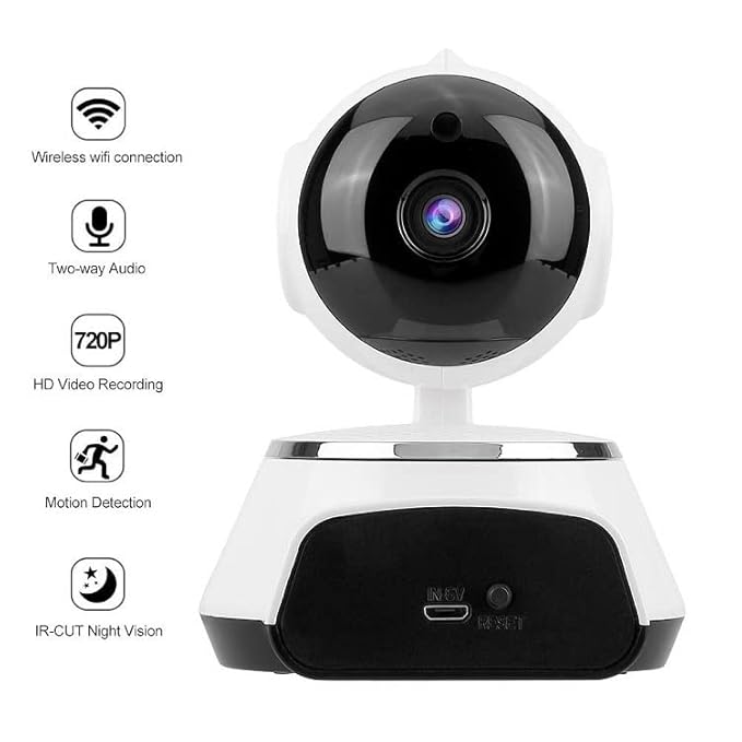 Mini WiFi Wireless HD 720P Security Camera | Night Vision, P2P, IR Surveillance, Supports 64GB SD Card