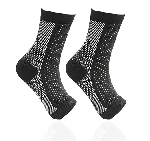 Unisex Orthopedic Compression Socks for Plantar Fasciitis & Injury Recovery | Bamboo Yarn Ankle Support for Swelling & Diabetic Care