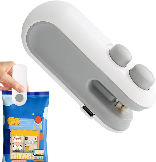 2-in-1 USB Rechargeable Mini Sealing Machine with Cutter