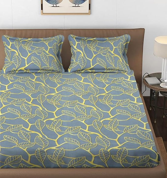 144 TC Polycotton King Abstract Flat Bedsheet DS-87506