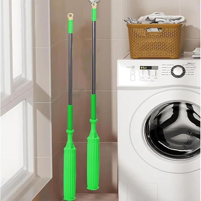 2-in-1 Self-Wringing Microfiber Mop (Green)