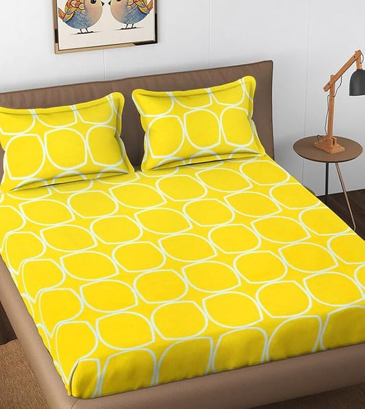 144 TC Polycotton King Abstract Flat Bedsheet DS-87503