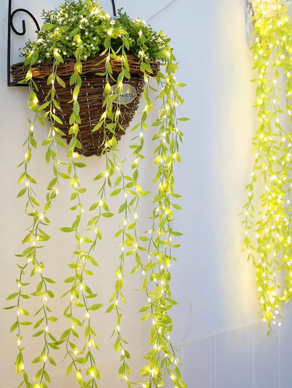 Artificial Vine Leaf LED String Lights for Festive & Home Décor