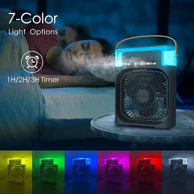 AquaBreeze Air Cooler with Cool Mist colorful light