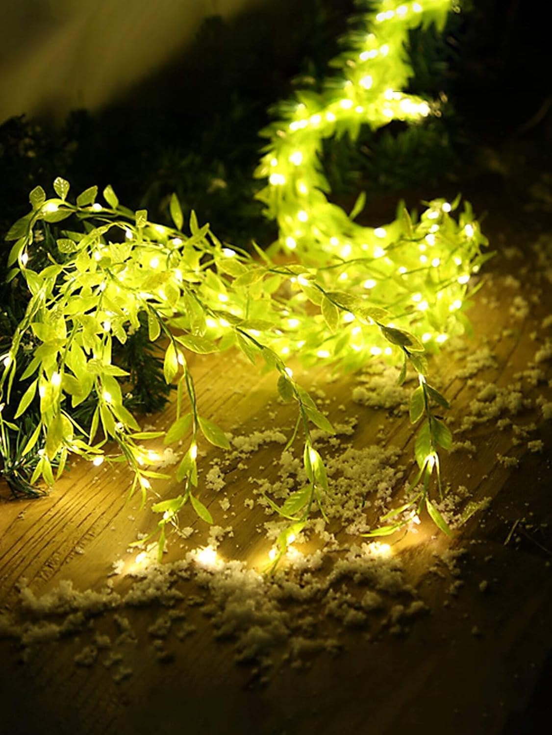 Artificial Vine Leaf LED String Lights for Festive & Home Décor