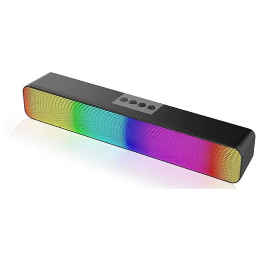 RGB Bluetooth Gaming Speakers with Multiple Playback Modes | Wireless, USB, AUX, TF Card & U Disk (Black)