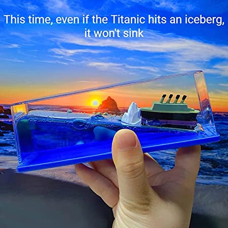 Wave Cruise Ship Decoration,Titanic ,Cruise Ship That No Longer Sinks, for Car Dashboard