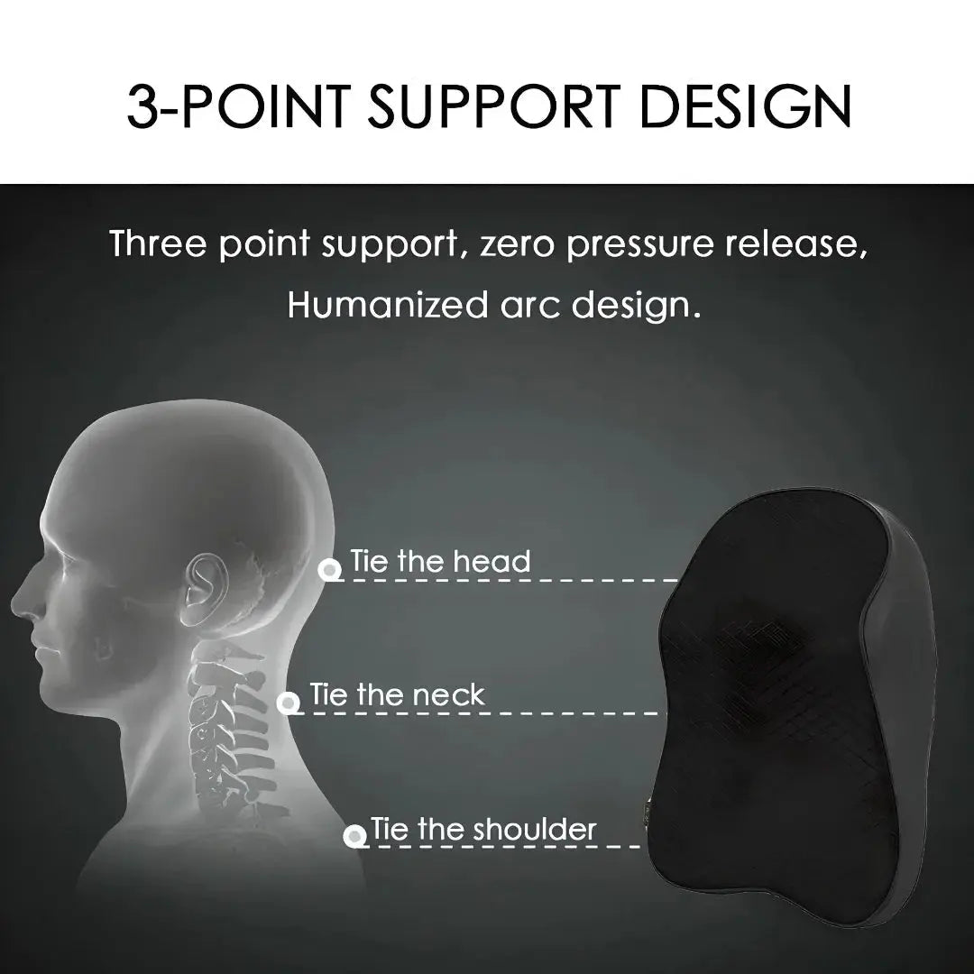 Support Neck Pillow for Car or Office Chair Universal For All Cars Black Pack of 1